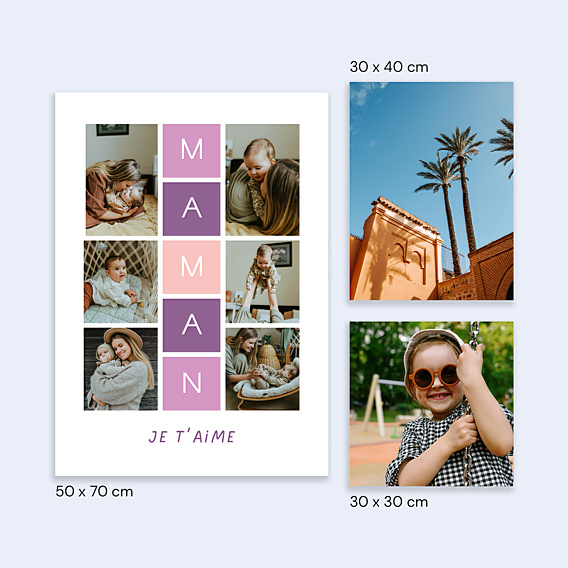 Poster famille Marelle Maman