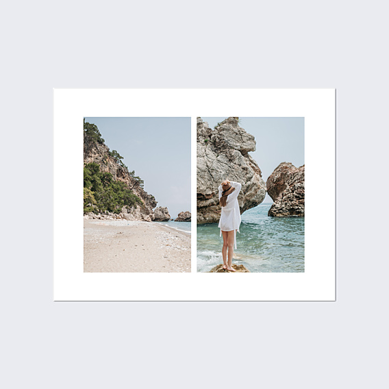 Poster famille Deux Photos Paysage