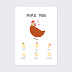 Poster famille Mamie Poule