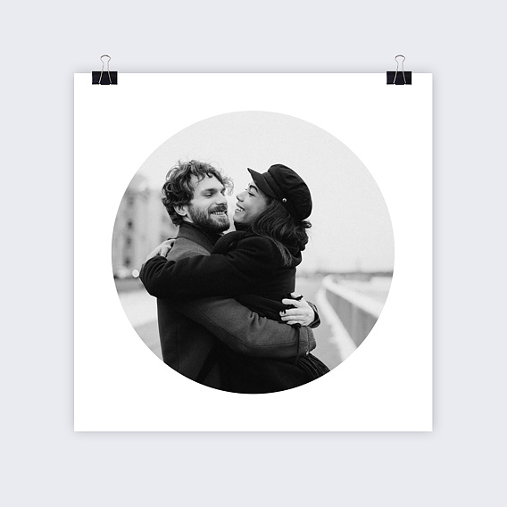 Affiche famille Photo Ronde Recto