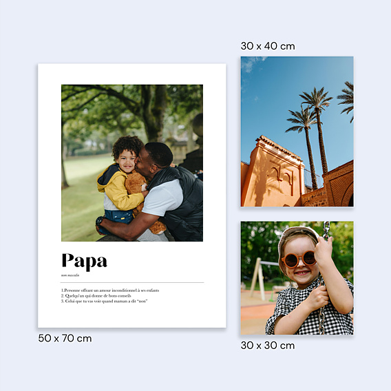 Poster famille Définition Papa Photo