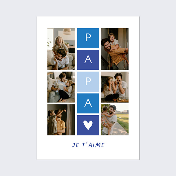 Poster famille Marelle Papa