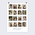 Poster personnalisé Grille Polaroid Recto