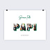 Poster personnalisé Lettres Papi