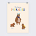 Poster personnalisé Papa ours Recto