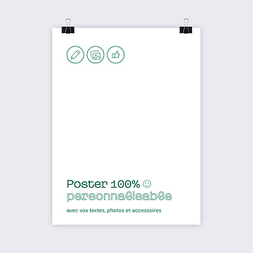 Poster Personnalis 100% Personnalisable