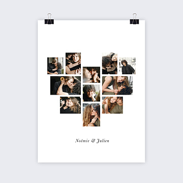 Poster Personnalis Ple-Mle Coeur