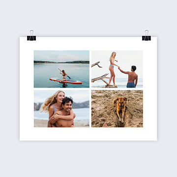 Poster Personnalis Quatre Photos