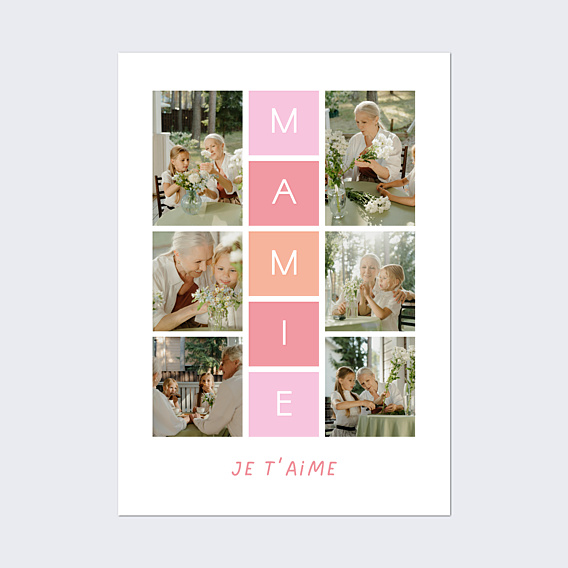 Poster famille Marelle Mamie