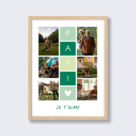 Affiche famille Marelle Papi
