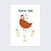 Poster famille Maman Poule