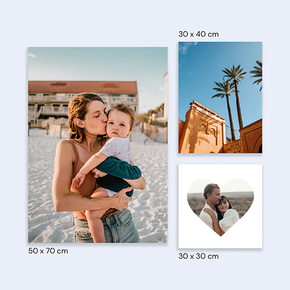 Poster famille Photo Cœur