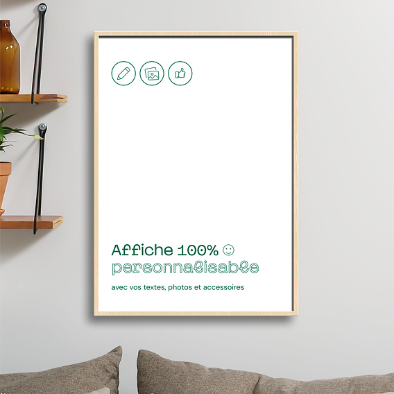 Poster voyage 100% Personnalisable