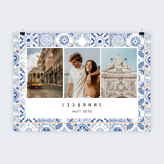 Affiche voyage Azulejos