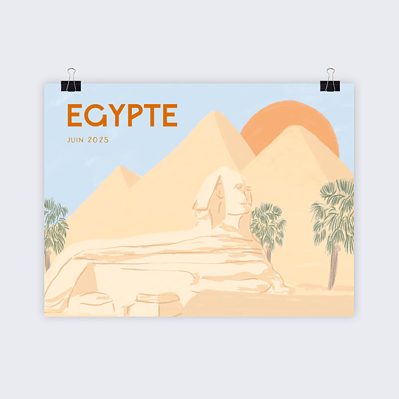 Poster voyage Egypte 