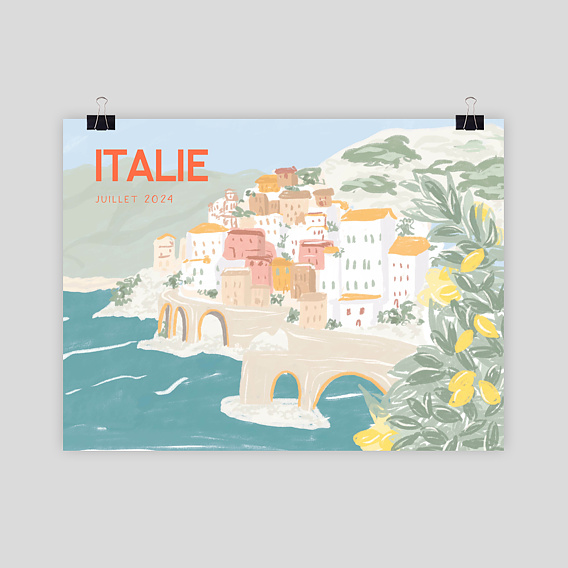 Poster voyage Italie