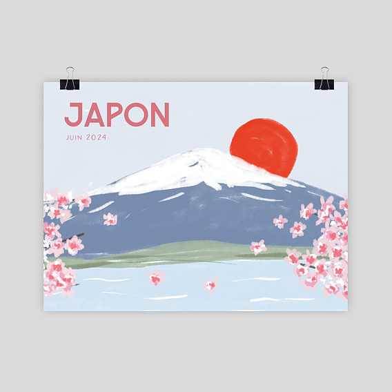 Poster voyage Japon