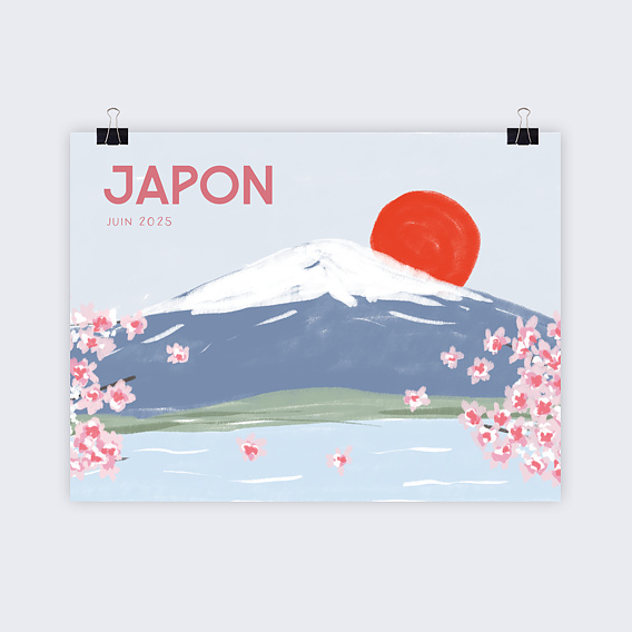 Poster voyage Japon