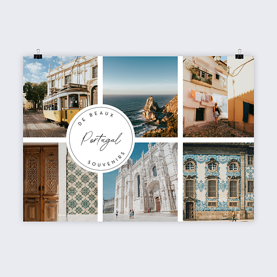 Affiche voyage Pastille