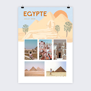 Poster voyage gypte Illustr