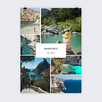 Poster voyage tiquette