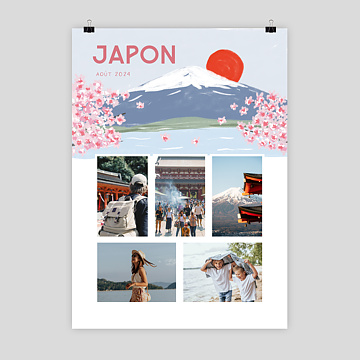 Poster voyage Japon Illustr�