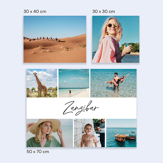 Affiche voyage Escale Tropicale