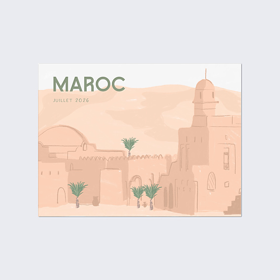Affiche voyage Maroc