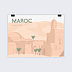 Affiche voyage Maroc