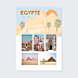 Affiche voyage Égypte Illustré