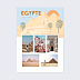 Affiche voyage Égypte Illustré
