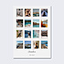 Affiche voyage Grille Polaroid