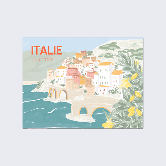 Affiche voyage Italie