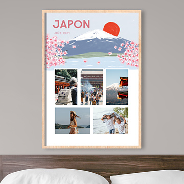 Poster voyage Japon Illustré