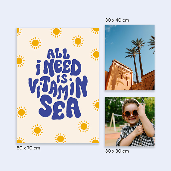Affiche voyage Vitamin Sea