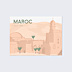 Affiche voyage Maroc