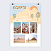 Affiche voyage Égypte Illustré