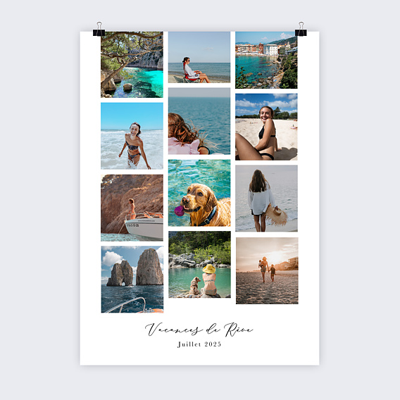 Affiche voyage Trois Photomatons
