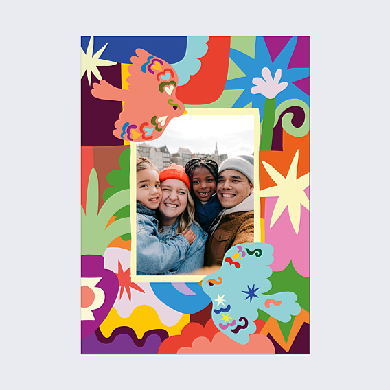 Poster famille Cosmic folk - Leona Rose x Popcarte