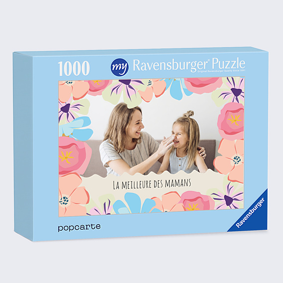 Puzzle famille Grandes fleurs
