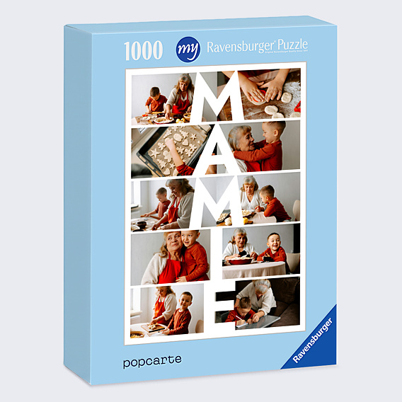 Puzzle famille Mamie vertical