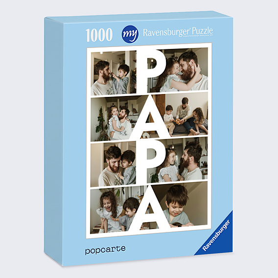 Puzzle famille Papa vertical