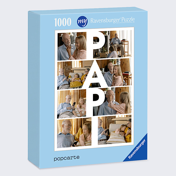 Puzzle famille Papi vertical