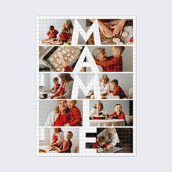Puzzle famille Mamie vertical