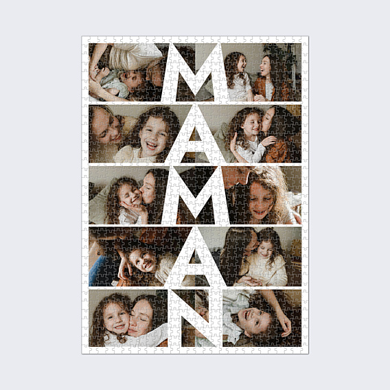 Puzzle famille Maman vertical