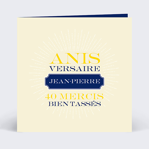 Remerciements Anniversaire Anis versaire