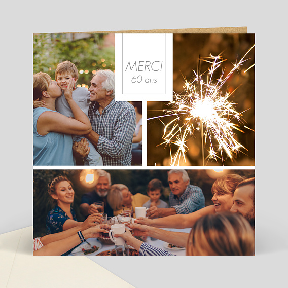 Remerciements Anniversaire Craft épuré