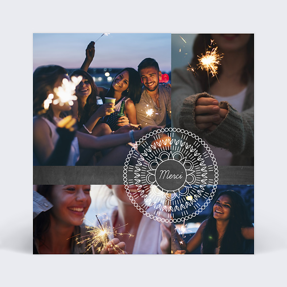 Remerciements Anniversaire Dentelle