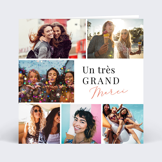 Carte Remerciement Anniversaire Design