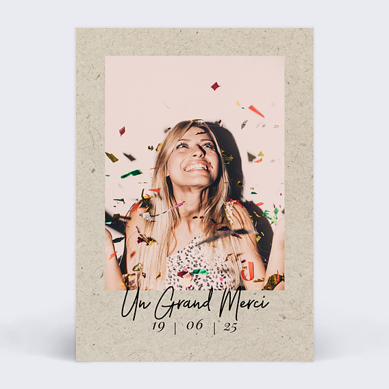 Carte de Remerciements Anniversaire Esprit Chiné I